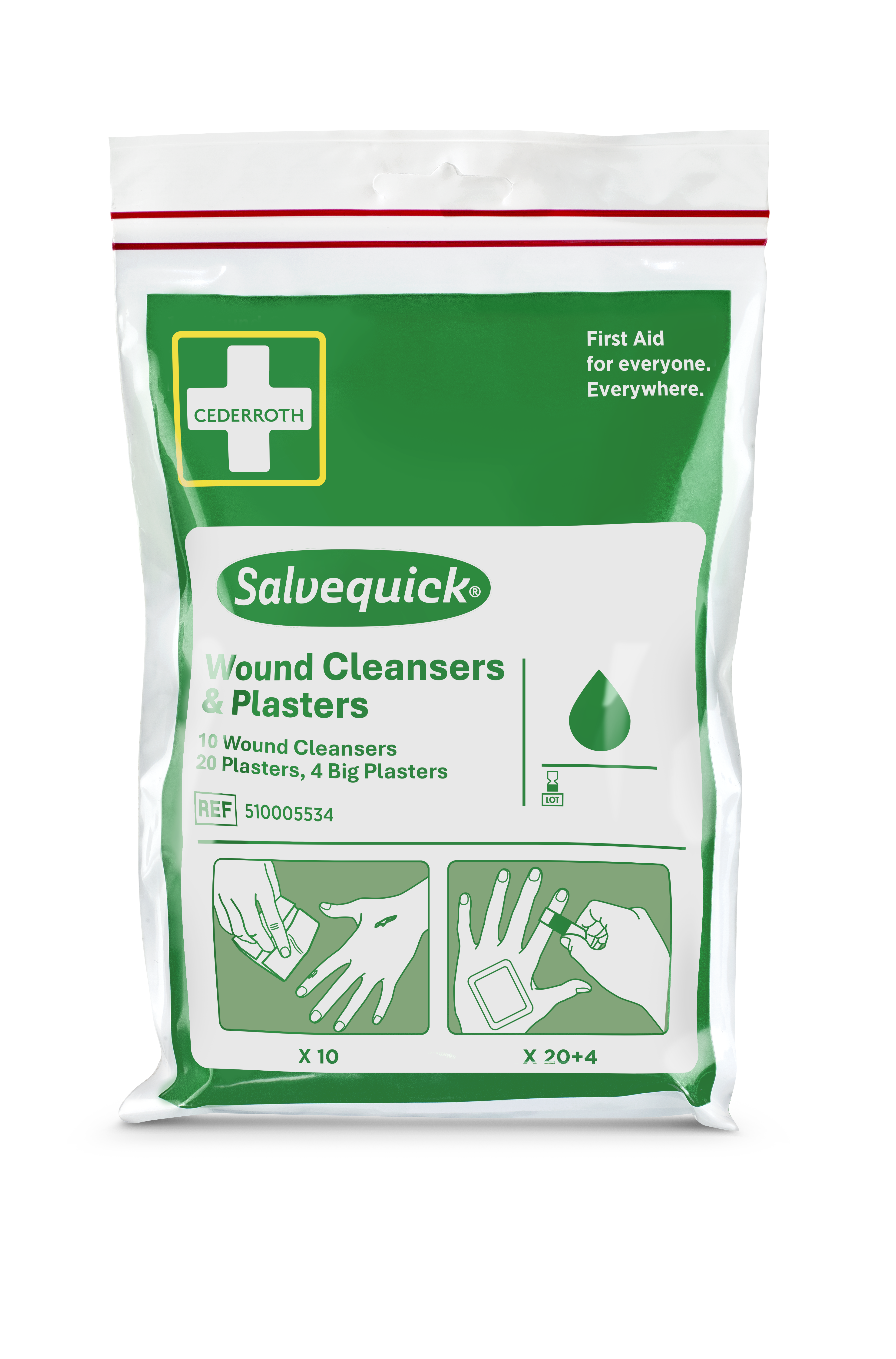 Salvequick Plasters and Wound Cleansers - Global